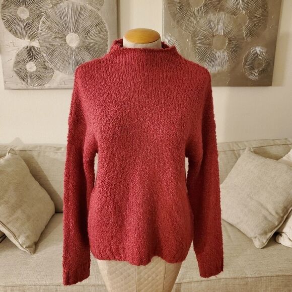BP. Funnel Neck Bouclé Sweater - Picture 2 of 11
